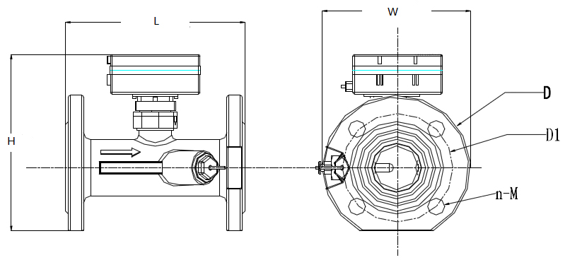 Ultrasonic Heat Meter, 271 Series (Cast Iron, Flange Type)