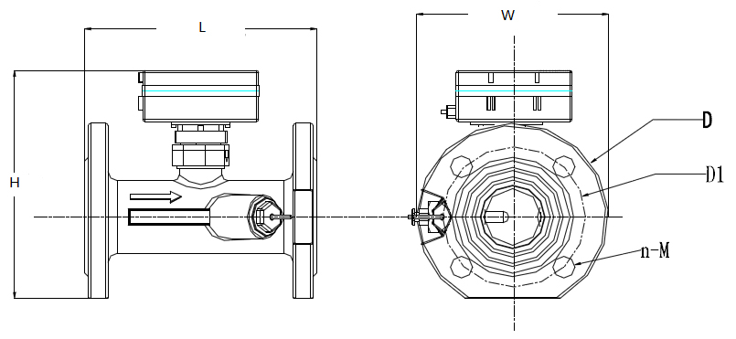 Ultrasonic Heat Meter, 270 Series (cast iron, Flange Type)