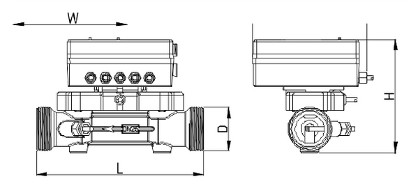 Ultrasonic Split Heat Meter, 221 Series (Cast Iron, Flange Type)