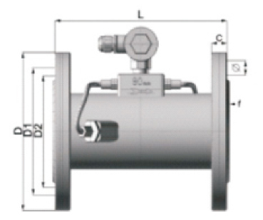 Ultrasonic Flow Meter (Carbon Steel, Flange Type)